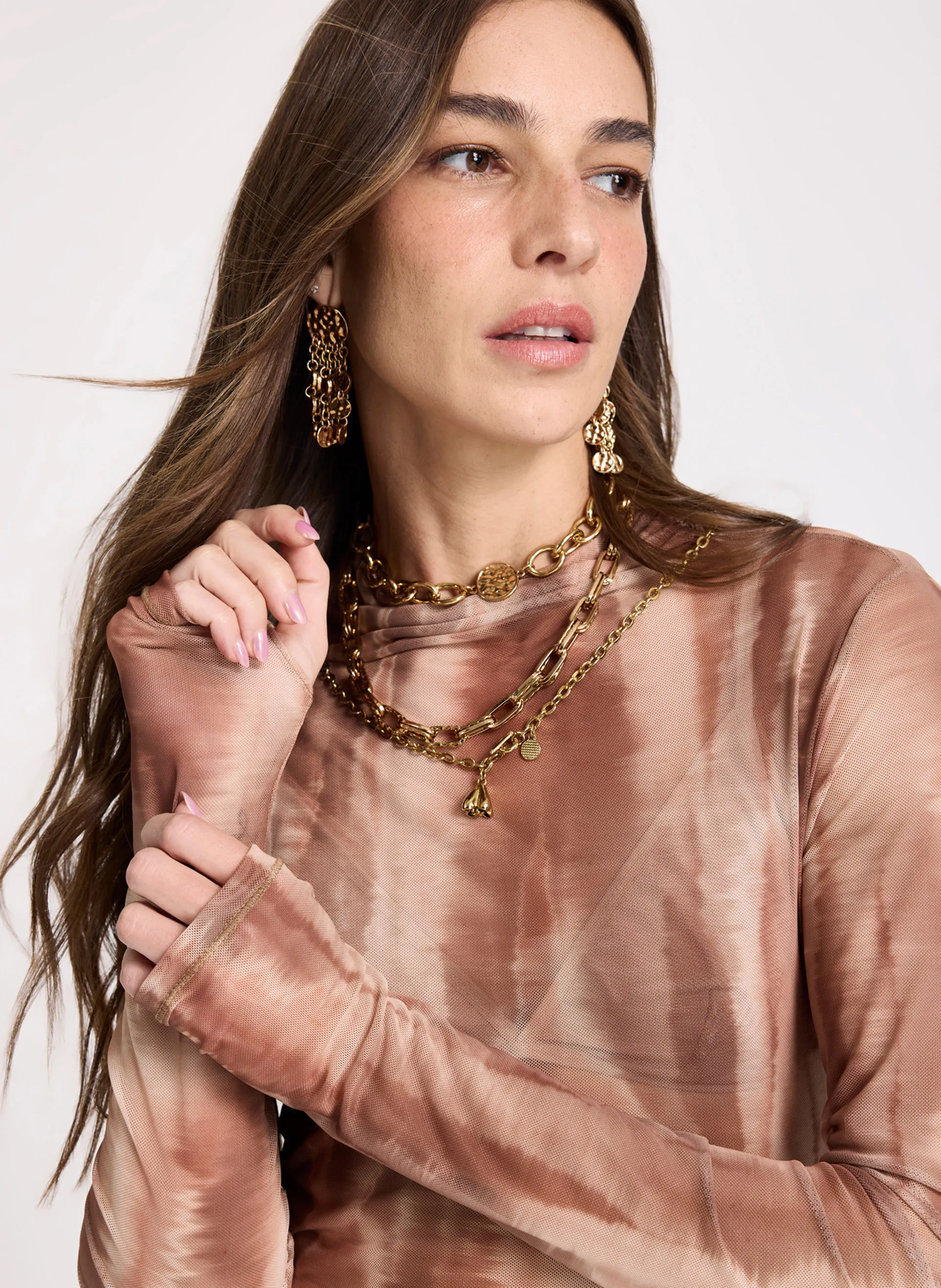 Blusa Tule Giane Feminina