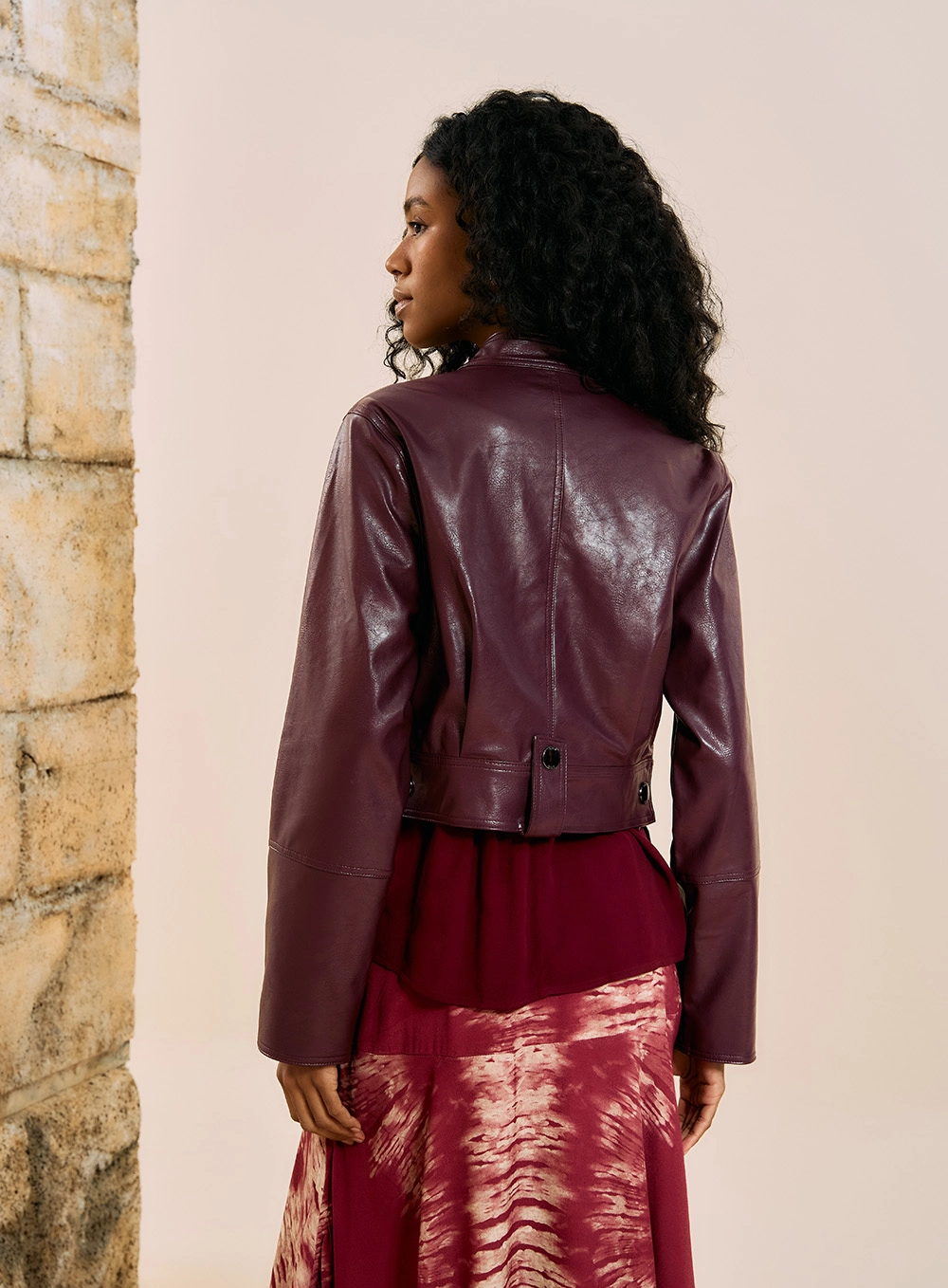 Miniatura de Jaqueta Cropped Pu