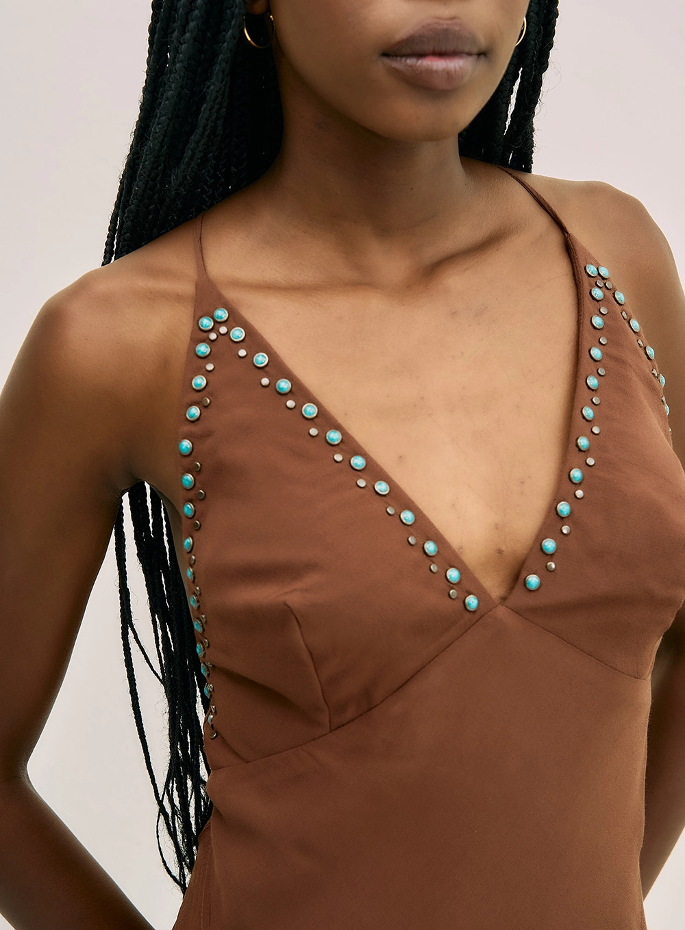 Miniatura de VESTIDO LONGO COM APLICACOES