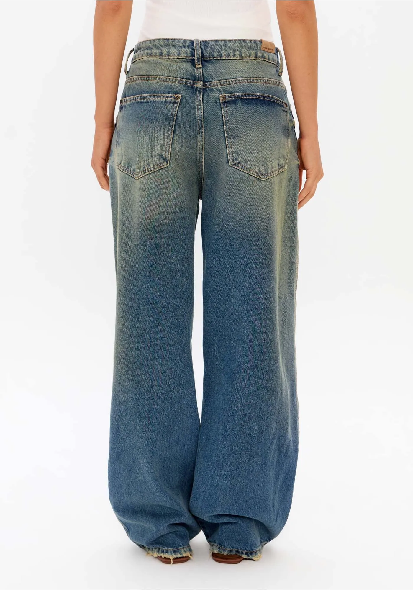 CALCA JEANS FULL LENGTH CINTURA MEDIA