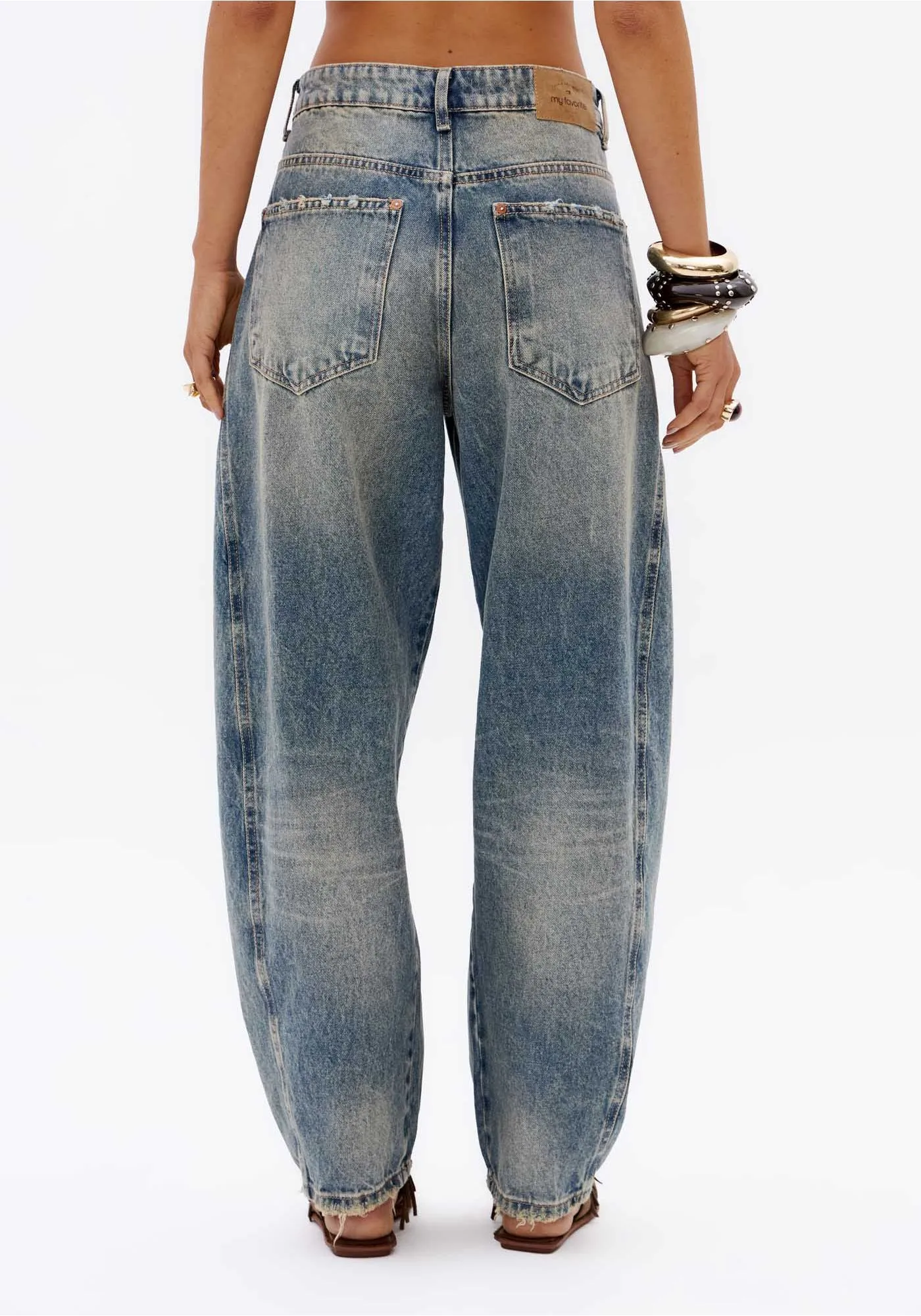 CALCA JEANS BALLON CURVE CINTURA MEDIA