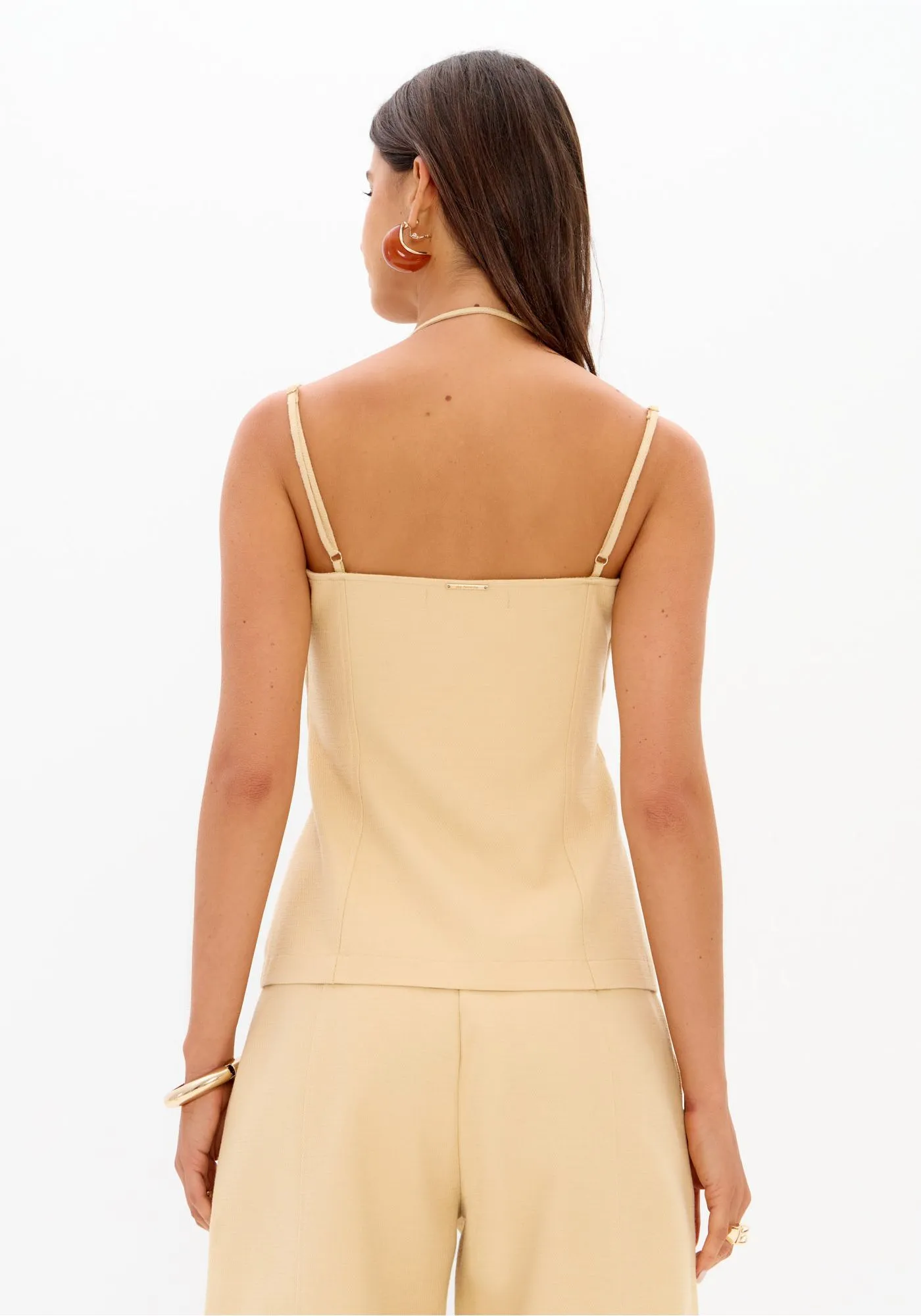 BLUSA AJUSTADA DE ALCA