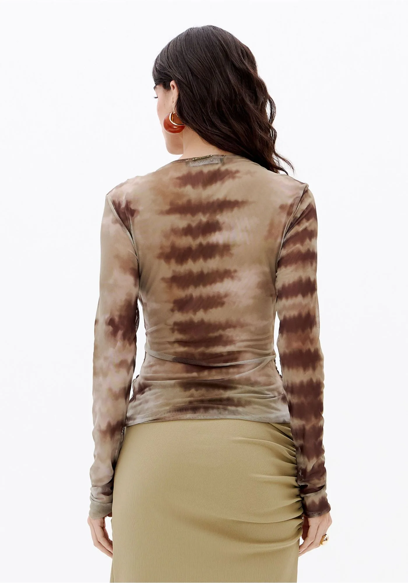 BLUSA MANGA LONGA JUSTA COM FAIXA FIXA