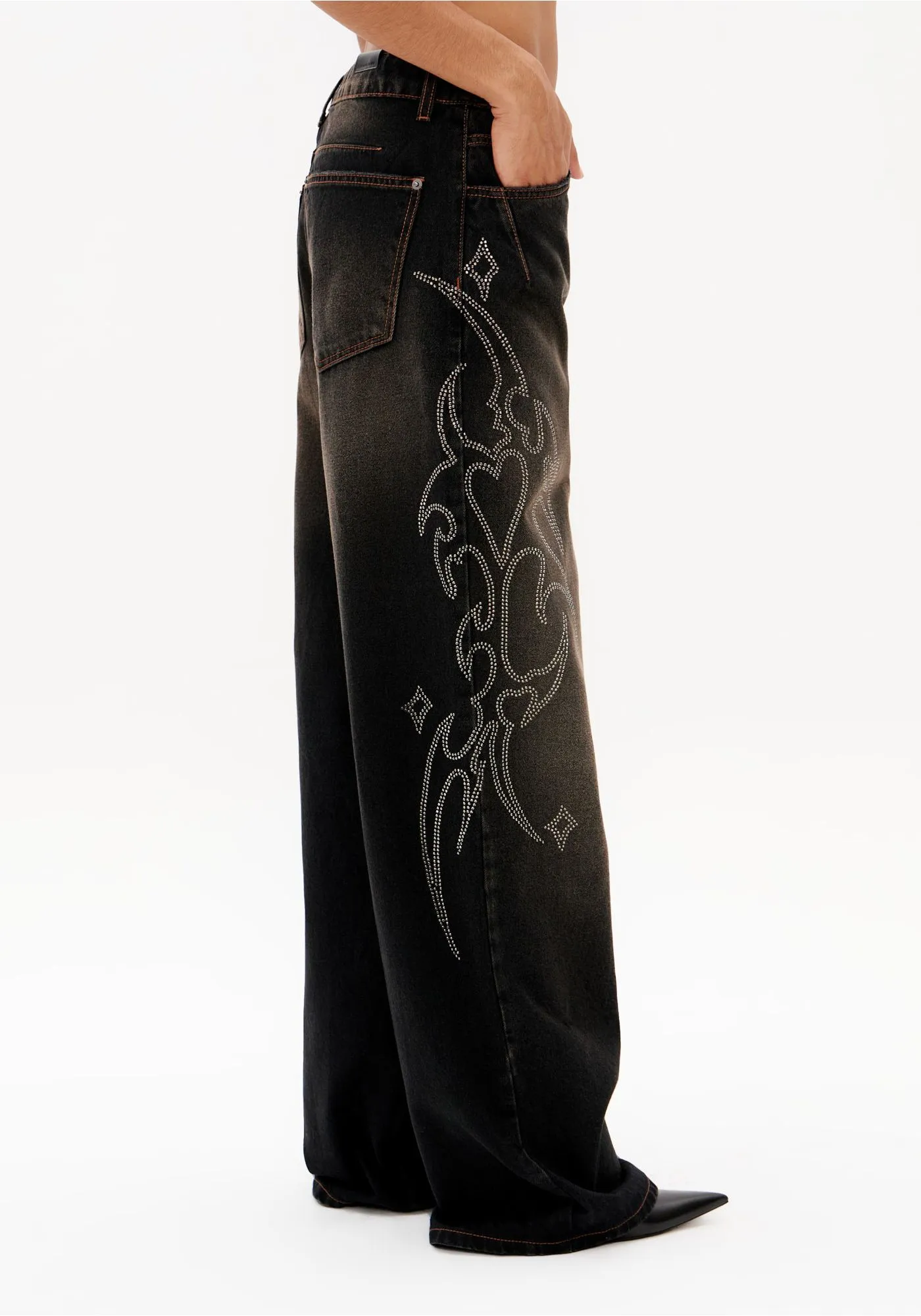 CALCA JEANS FULL LENGTH CINTURA MEDIA