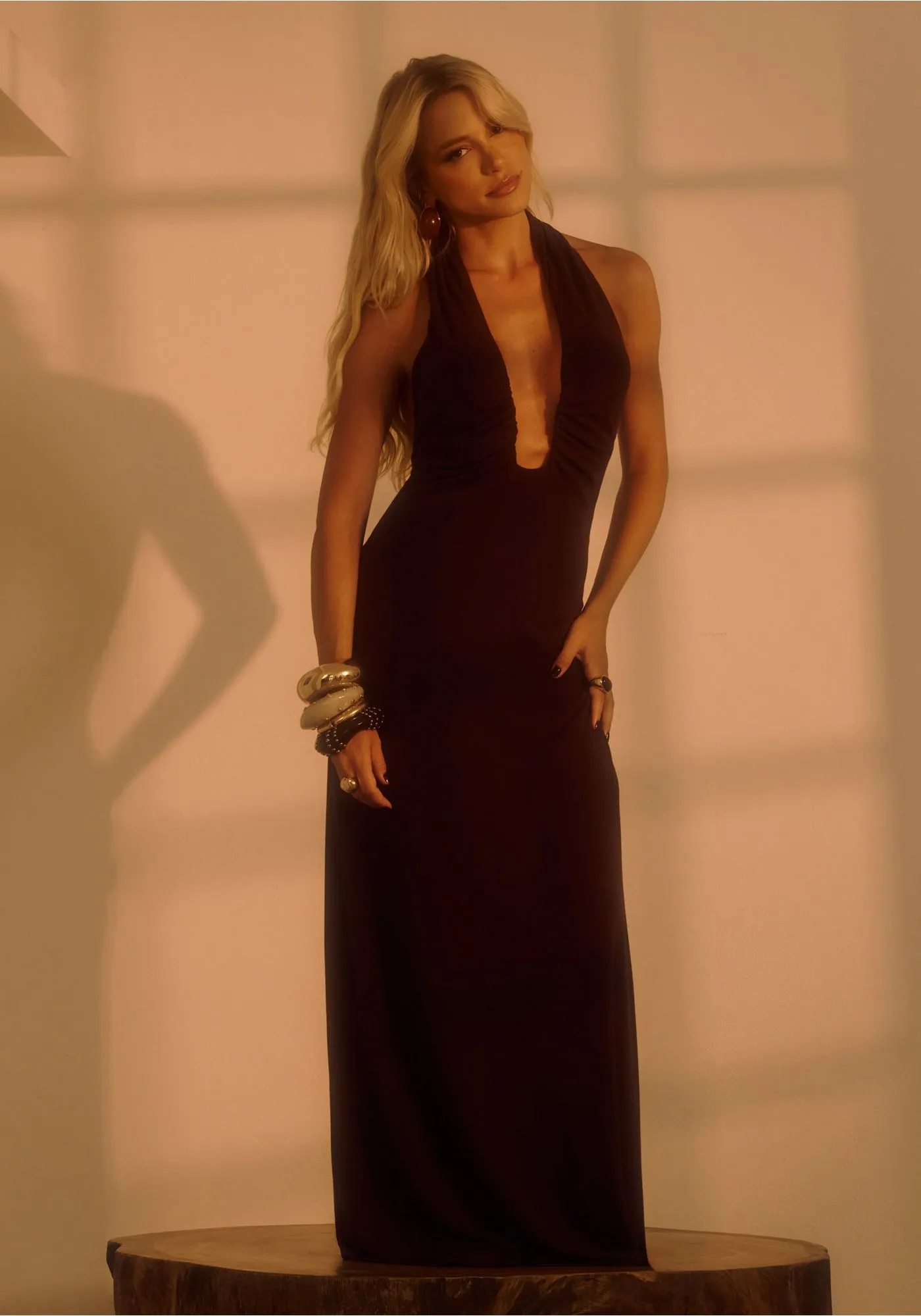 VESTIDO SUPER MIDI FRENTE UNICA