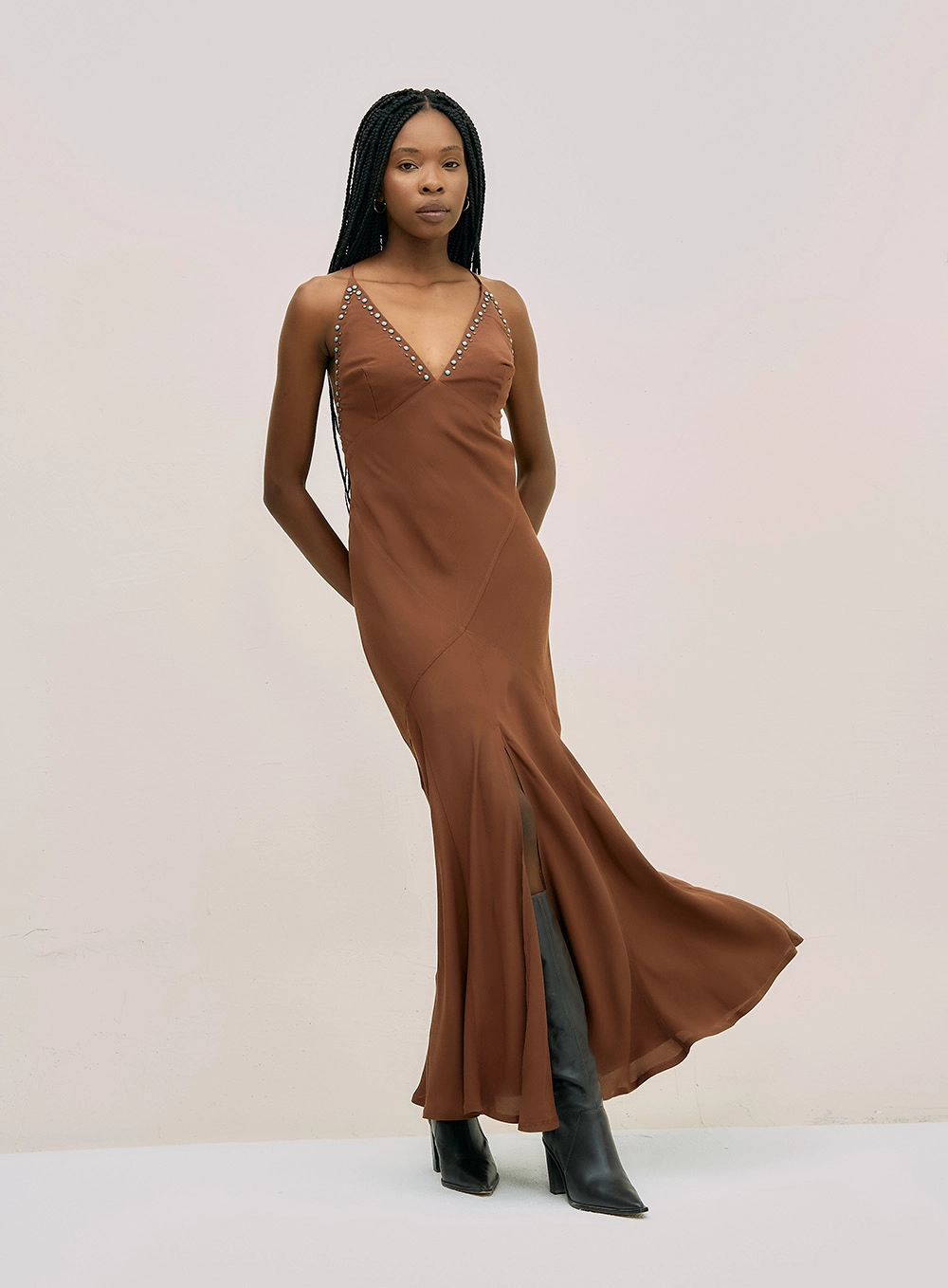 Miniatura de VESTIDO LONGO COM APLICACOES