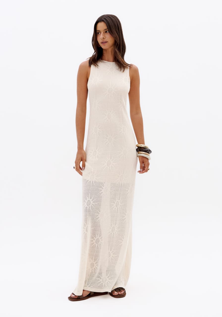 Miniatura de VESTIDO LONGO SEM MANGAS DECOTE COSTAS