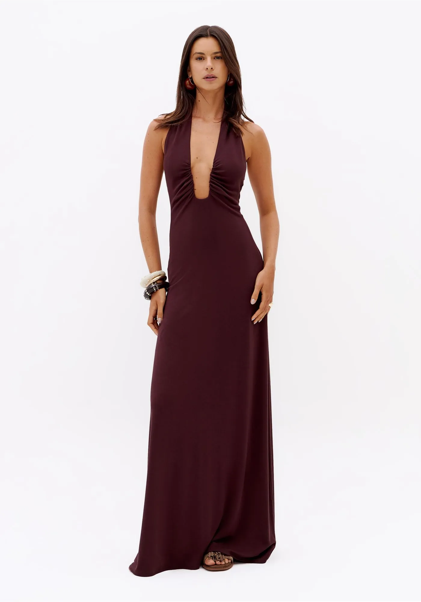 VESTIDO SUPER MIDI FRENTE UNICA